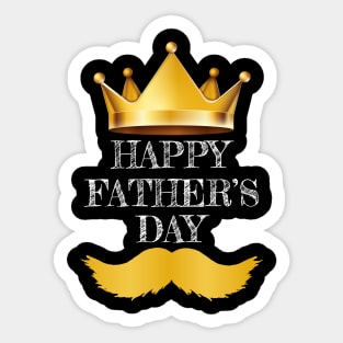 Happy Fathers Day King Daddy Sticker